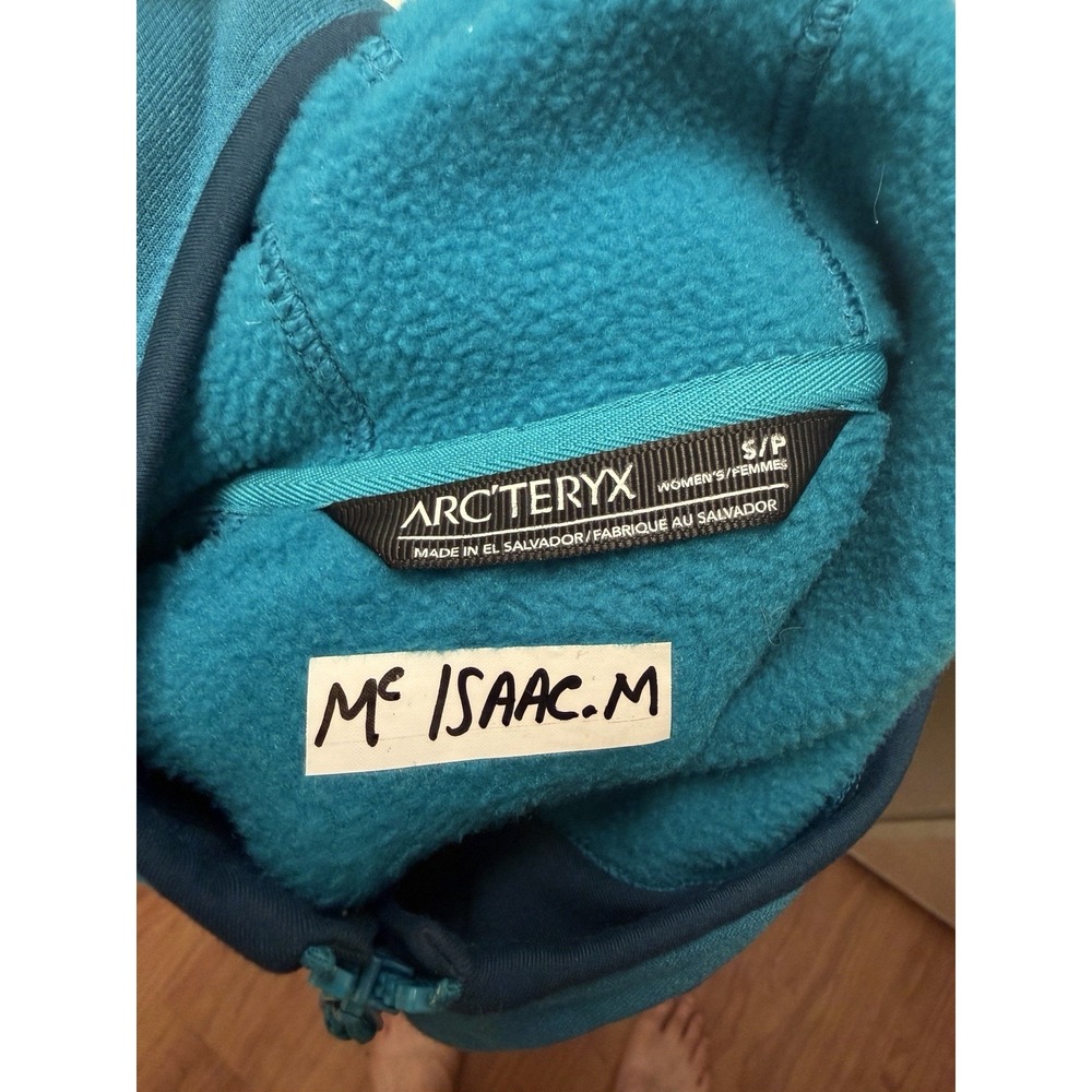 Arcteryx Kyanite Hoodie Women Small Turquoise Blue Ski Touring Soft Fleece Gorp - Picture 5 of 13